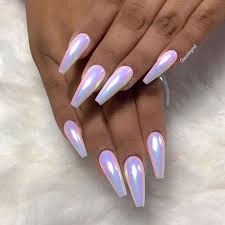 Check out these gorgeous coffin nail designs, and take on the coffin nails trend and get your own hollywood glam. Irodescent Nails Acrylic Coffin New Expression Nails