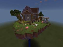 Some serious minecraft blueprints around here! Floating Island House Minecraft Amino