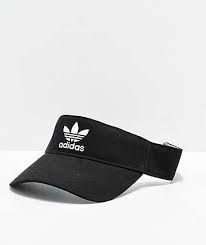 Adidas Trefoil Twill Black Visor Zumiez In 2021 Adidas Trefoil Visor Adidas