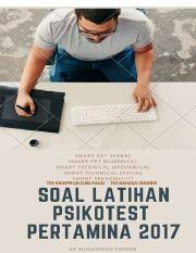 Pada soal pertama memang pertamina memberikan soal yang mudah namun pada soal yang terakhir pertamina memberikan soal berbentuk pauli dengan waktu 1 jam untuk pengerjaannya. Soal Latihan Psikotest Pertamina 2017 Disusun Oleh Muhammad Firman Akuntansi Ui Course Hero