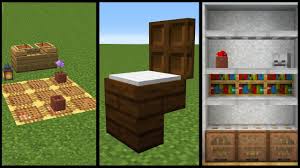Minecraft 50 Furniture And Decoration Designs Youtube