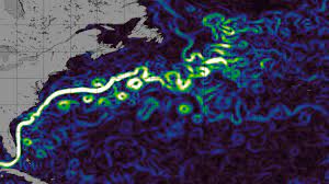 The gulf stream is a result of the wind pattern acting on most of the north atlantic ocean. Tracking The Gulf Stream With Satellite Data Eumetsat