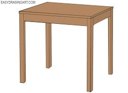How to draw the back of a chair? How To Draw A Table Easy Drawing Art