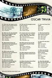Solve these general trivia questions and answers. Oscar Trivia A Movie Quiz On The Best Of The Best