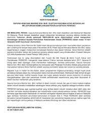 Kena lapor kepada majikan/syarikat dulu ye. Pertubuhan Keselamatan Sosial Keengganan Dan Kegagalan Melaporkan Kes Kemalangan Pekerjaan Membabitkan Seorang Pekerja Kontrak Kepada Perkeso Menyebabkan Sapura Kencana Marine Sdn Bhd Dijatuhi Hukuman Denda Rm10 000 Oleh Makhamah Majistret Sri Manjung