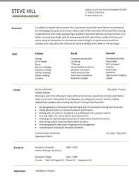Choose your professional cv template and get started! Sample Cv Targeted At Fashion Retail Positions Sample Resume Templates Retail Resume Resume Skills