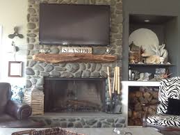 New Fireplace Wall With Driftwood Mantle Ans Wood Storage Fireplace Wall Fireplace Mantle Fireplace Mantel Decor