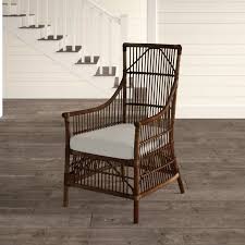 Indoor Rattan Accent Chair Wayfair Beach House Furniture Wicker Dining Chairs Chair