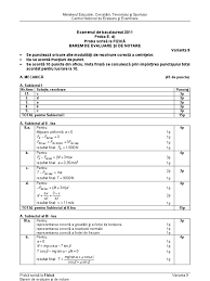 Corneliu riegler pentru bac 2011 atenţie! Barem De Corectare Bac 2011 Fizica