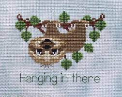 It is a black and white symbol pattern. Easy Sloth Cross Stitch Pattern Pdf Funny Jungle Crossstitch Etsy Animal Cross Stitch Patterns Cross Stitch Patterns Simple Cross Stitch