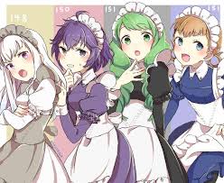 Shortest Girls Of Each House And Church Fire Emblem Three Houses In 2020 Fire Emblem Fire Emblem Characters Fire Emblem Heroes