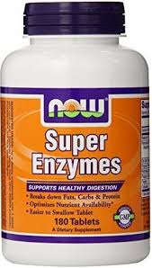 Now Foods Super Enzymes Tablets 180 Ct Now Foods Enzymes Carbs Protein