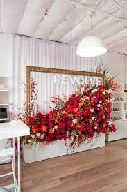 Revolve Opens Its First Ever Beauty Pop Up Store Flower Installation Beauty Pop Pop Up Shop