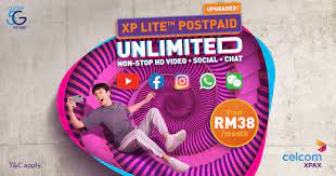 Under limited data category, it totally dominates over competition like maxisone 158 plan and its parent company celcom platinum plan which only provide 50gb and 60gb separately. Xp Lite Postpaid Plans Postpaid Personal Celcom