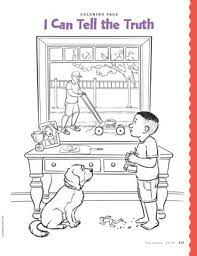 The symbolic test tells the truth about people. Coloring Page