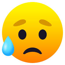 Tap / click to copy. Emoji Sad But Relieved Face Wprock