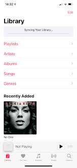 Apple Music Syncing Your Library On New Apple Community