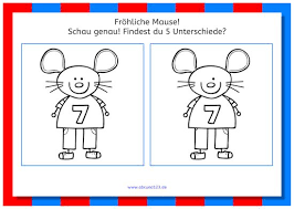 Frohliche Mause Unterschiede Erkennen Kinder Arbeitsblatter Vorschulubungen Arbeitsblatter Vorschule
