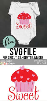 Download Free Svg Cut File Sweet Cupcake Burton Avenue
