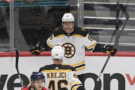Povedené české utkání podtrhl třemi asistencemi david krejčí. Bergeron Pastrnak And Bruins Finish Off Capitals In 5 Games