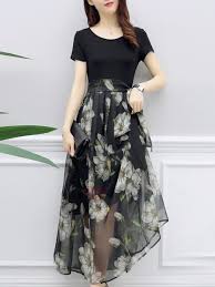 Tidebuy Com Offers High Quality Tidebuy Floral Print Patchwork Women S Skater Dress We Have More Styles Fo Womens Skater Dress Fashion Dresses Evening Dresses