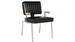Krall Leather Dining Chair With Arms Reviews Cb2 Leather Dining Chairs Dining Chairs Industrial Dining Chairs