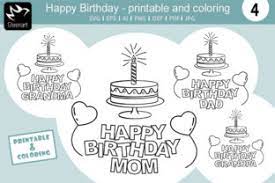 Maybe you're looking to explore the country and learn about it while you're planning for or dreaming about a trip. Happy Birthday Printable And Coloring Grafico Por Gleenart Graphic Design Creative Fabrica