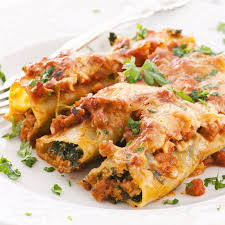 Cannelloni Farcis A La Viande Et Aux Epinards Recette De Cannelloni Cannelloni Idee Recette