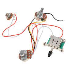 These use a 10mm mounting hole and tighten to your jack plate (sold separately). 3 Pickup Guitar Wiring Harness Prewired 1 Volume 1 Tone 500k Pots 5 Way Switch 634458597401 Ebay