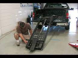 Demo Of The Rampage Power Lift For Motorcycles Youtube Truck Flatbeds Pickup Trucks Bed Motorcycle Carrier
