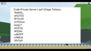 So a while ago the user jamirtheweeb (he's the one that published the codes in the first place, so thanks jamir) gave out 30 private server codes, the thing is that they weren't classified (like the ones that were. Free 9 Code Private Server Shinobi Life 2 Part 1 Youtube