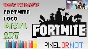 Free icons of fortnite logo in various ui design styles for web, mobile, and graphic design projects. How To Draw Fortnite Logo Tuto Dessin Pixel Art Comment Dessiner Le Logo Fortnite Dessin Facile Perler Beads For Pixel Art Easy Drawings Drawing Tutorial