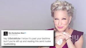 The latest tweets from @bettemidler Twitter Feud Escalates Between Kim Kardashian Bette Midler Chloe Grace Mortez Piers Morgan Youtube