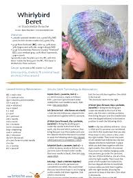 It is also called the twisted knit stitch, also a stockinette stitch that will roll naturally. Whirlybird Beret Knitting Crafts