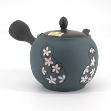 1 background 1.1 personality 2. Japanese Tokoname Teapot Sakura Gray And Blue White Flowers