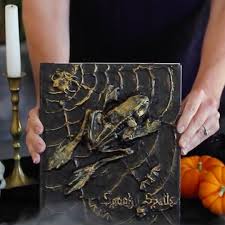 Repurpose Old Books Into Bewitching Spell Books Your Bookshelves Will Look Extra Spooky For Halloween Video Halloween Spell Book Halloween Spells Halloween Books