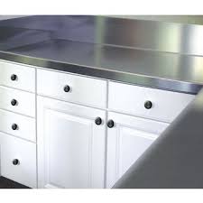 On average for professional installation. Countertops Stainless Steel Countertops With 10 Backsplash No Drip Smart Finish Edge By Advance Tabco Kitchensource Com