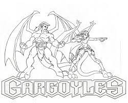 Download and print these gargoyle coloring pages for free. Disney Gargoyles Coloring Pages