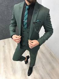 Full Black 3 Piece Suit With Black Shirt Product Slim Fit Vest Suit Size 46 48 50 52 54 56 Suit Material 70 Wool 30 Poly Machine Washab Designer Suits For Men Slim Fit Suit Men Green Suit Men