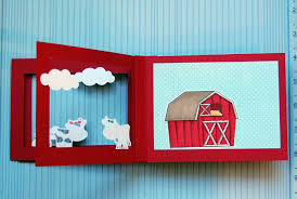 To make this shadow box paper art project, you'll need 65 lb. Farm In A Shadow Box A Tutorial Paper Cuts