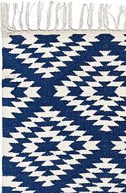 52 x 410 cm / 17x 135 fuß zustand ist ausgezeichnet e24 alle teppiche wurden professionell. Teppich Laufer Apache Kelim 29 Blau Weiss 70x200 Cm Baumwoll