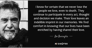 The older I get the more this rings true. Thinking of so many friends and  loved ones that are no longer with us.