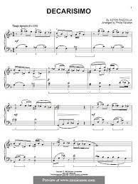 Decarisimo By A Piazzolla Sheet Music Astor Music