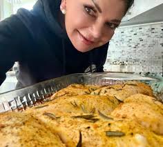 Tonight's effort. Himself has been wanting a nice caprese salad and my  basil plant was finally producing enough. The last of the baguette from  camping, toasted lightly. Chicken sauteed with while wine,
