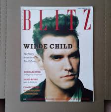 Blitz-glossy British Music and Fashion Magazine. April 1988. Stephen Sprouse,  Morrissey, David Byrne.