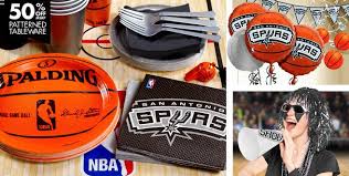 Birthday Party San Antonio San Antonio Spurs Party Supplies Party City San Antonio Spurs 6th Birthday Parties Party Supplies