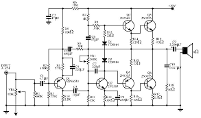 Audio Power Amplifier Circuit 140 W Simple Schematic Collection Audio Amplifier Power Amplifiers Subwoofer Amplifier