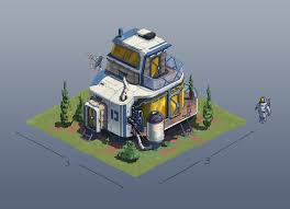 Artstation Earth City Mars Age Forge Of Empires Gustav Nordgren Earth City Forge Of Empires Sci Fi Concept Art