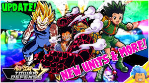 Soul the boy uru veku wrathdioas zakugo zaruto orbs. All Star Tower Defense New Update Luffy Gear 4 Gon Vegita And More Roblox Youtube