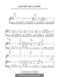 Love Will Tear Us Apart Joy Division By B Sumner I Curtis P Hook S Morris On Musicaneo